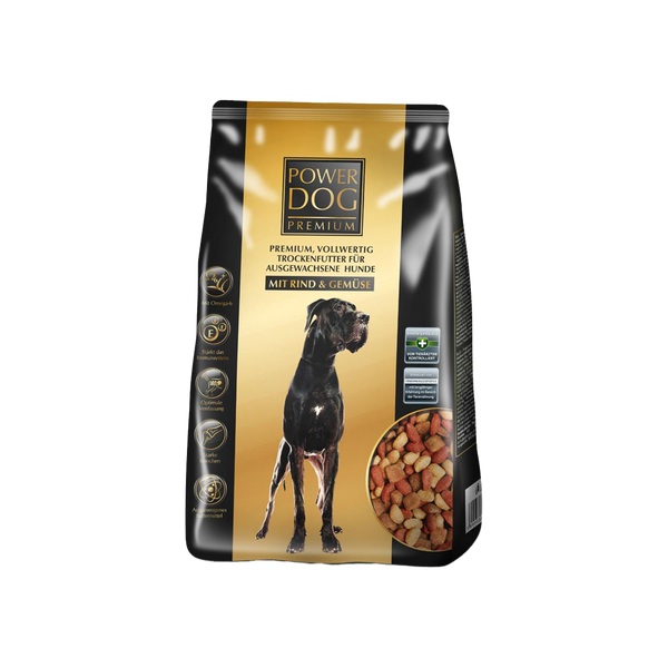 POWER DOG – Hrană uscată completă pentru câini adulți cu vită și